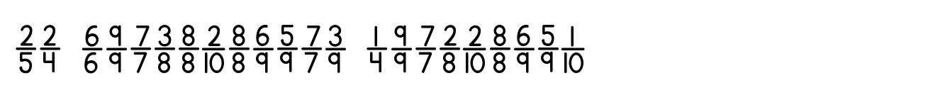 KG Traditional Fractions